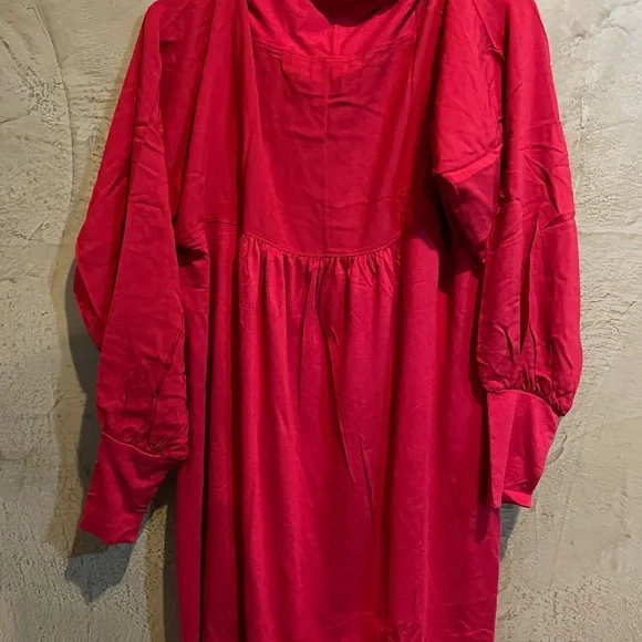 Truth + Style Red Hooded Tunic - Picture 2 of 3